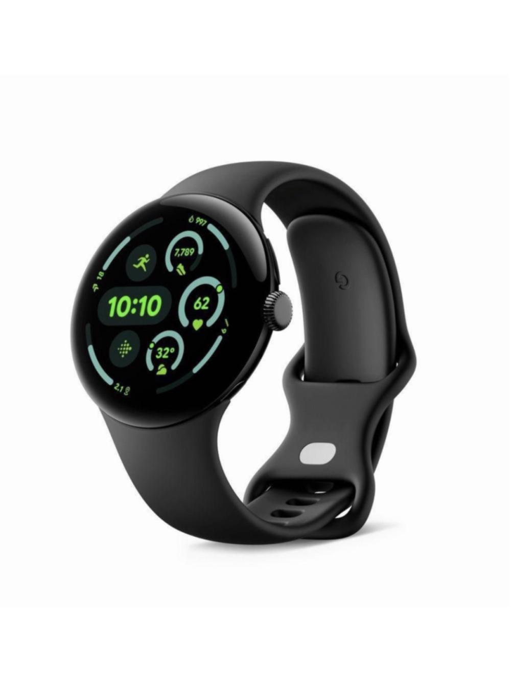 Google Pixel Watch 3 3rd Gen 45mm WiFi GPS Obsidian Matte Black Watch